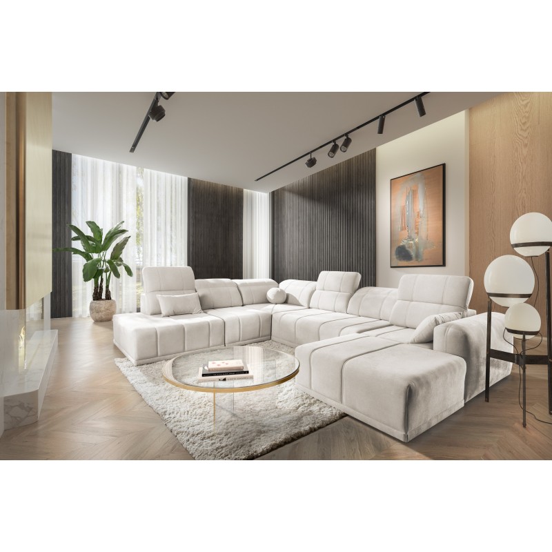 Narożnik w kształcie U Luxor X z funkcją spania tkanina Wind 02 Narożnik w kształcie U Luxor X z funkcją spania tkanina Wind 02