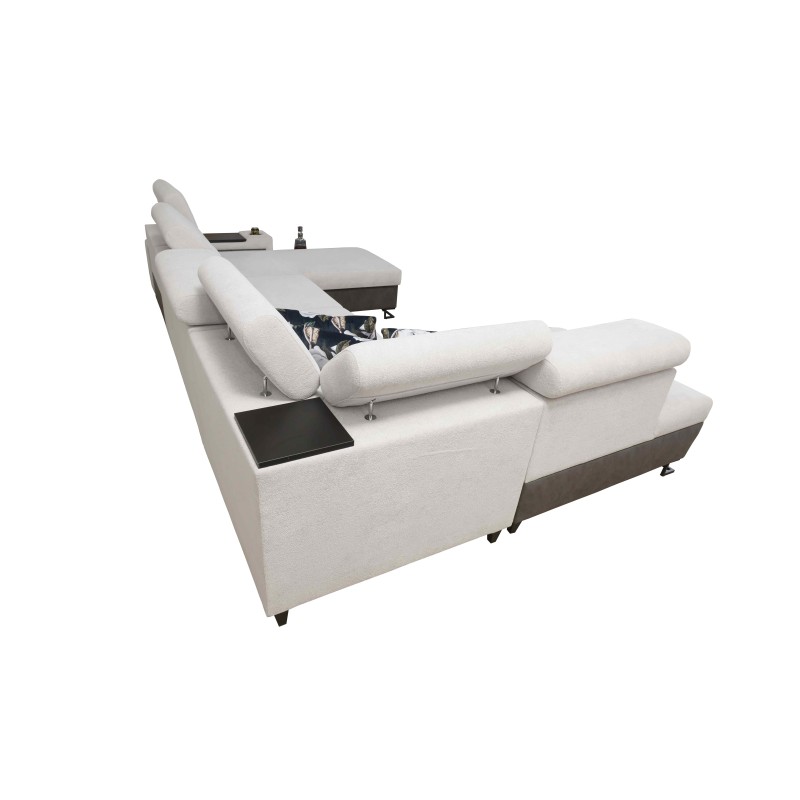 U-shaped Prestige VI corner sofa with a sleeping function, Soft to the touch, Freya 210.23 + Tauro 8207, USB port - Luxury in yo U-shaped Prestige VI corner sofa with a sleeping function, Soft to the touch, Freya 210.23 + Tauro 8207, USB port - Luxury in yo