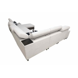 Narożnik w kształcie U Prestige VIII z funkcją spania i portem usb tkanina Freya 210.18 + Tauro 8207 Narożnik w kształcie U Prestige VIII z funkcją spania i portem usb tkanina Freya 210.18 + Tauro 8207