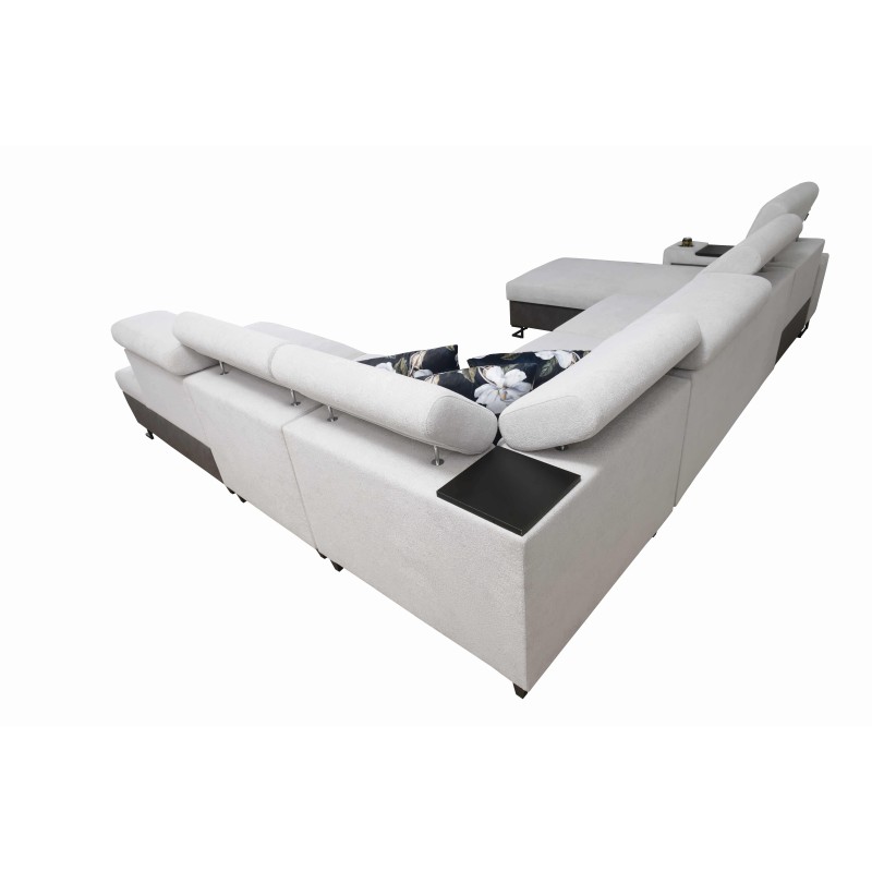 Esquina U Prestige X con función de cama - Suave al tacto, Freya 210.18 + Tauro 8207 | Tus muebles Esquina U Prestige X con función de cama - Suave al tacto, Freya 210.18 + Tauro 8207 | Tus muebles