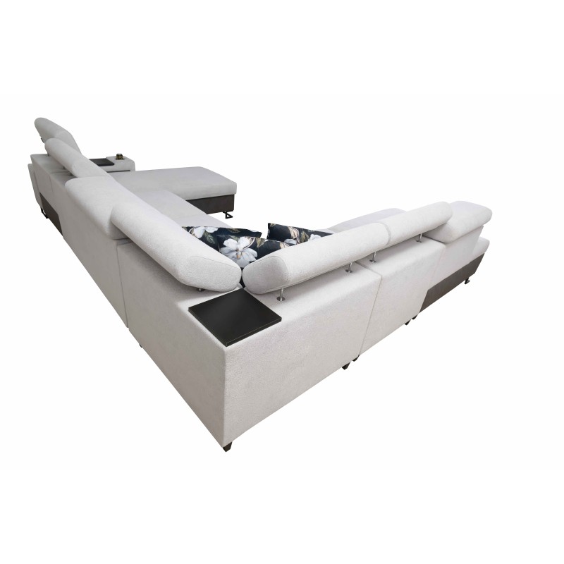 Esquina U Prestige X con función de cama - Suave al tacto, Freya 210.18 + Tauro 8207 | Tus muebles Esquina U Prestige X con función de cama - Suave al tacto, Freya 210.18 + Tauro 8207 | Tus muebles