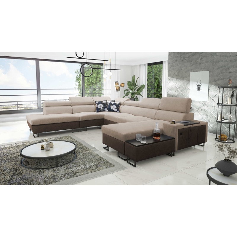 Prestige X Corner Sofa with Sleeping Function - Soft to Touch, Freya 210.04 + Tauro 8202 | Your Furniture