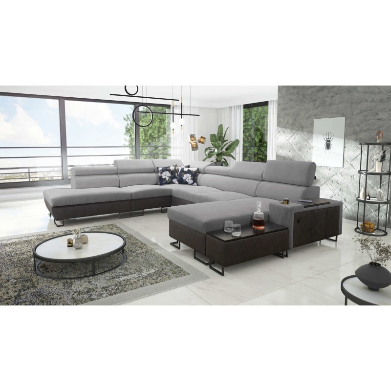 Esquina U Prestige X con función para dormir - Suave al tacto, Freya 210.20 + Tauro 8207 | Tus muebles Esquina U Prestige X con función para dormir - Suave al tacto, Freya 210.20 + Tauro 8207 | Tus muebles