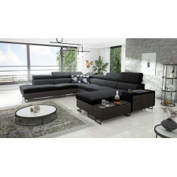 Narożnik U Prestige X z funkcją spania - Miękka w dotyku, Freya 210.24 + Tauro 8207 | Twoje meble