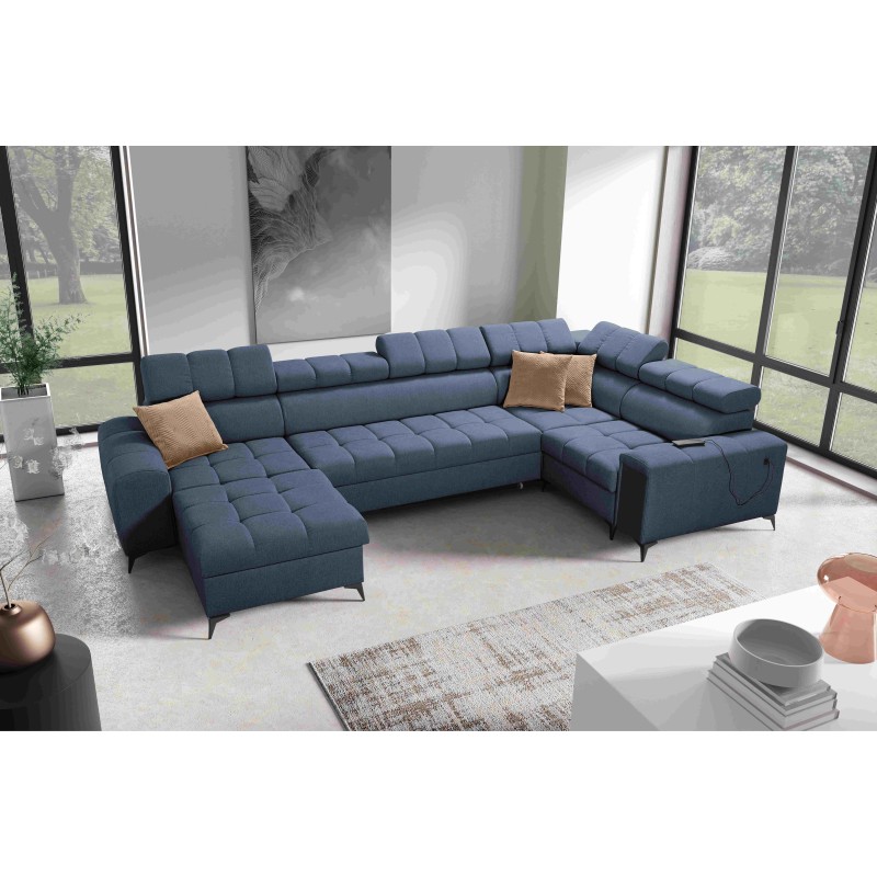 pMeta Title: Sofá Esquinero Venna IV Mini con función de cama y puerto USB - ideal para tu sala de estar | [Nazwa Sklepu]/p