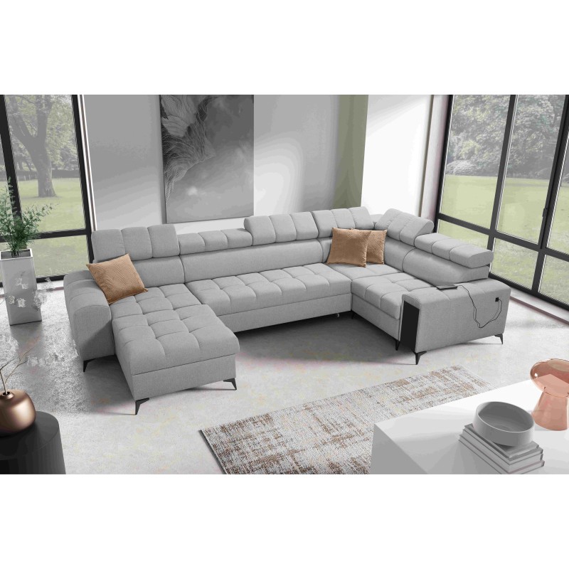 pMeta Title: Sofá Esquinero Venna IV Mini con función de cama y puerto USB - ideal para tu sala de estar | [Nazwa Sklepu]/p