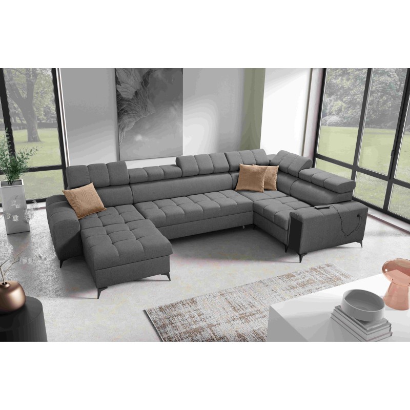 pMeta Title: Sofá Esquinero Venna IV Mini con función de cama y puerto USB - ideal para tu sala de estar | [Nazwa Sklepu]/p