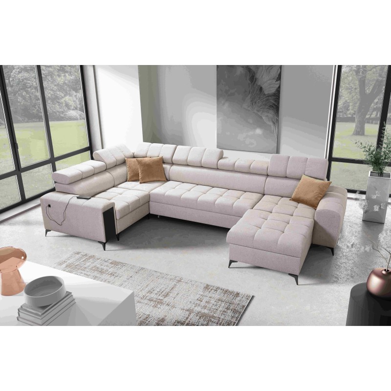 pMeta Title: Sofá Esquinero Venna IV Mini con función de cama y puerto USB - ideal para tu sala de estar | [Nazwa Sklepu]/p