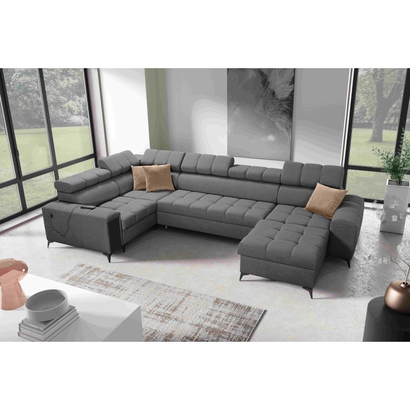 pMeta Title: Sofá Esquinero Venna IV Mini con función de cama y puerto USB - ideal para tu sala de estar | [Nazwa Sklepu]/p