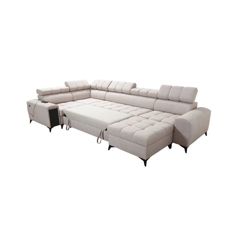 Sofá esquinero en forma de U Venna IV Maxi con función para dormir y puerto USB - Elegancia y Comodidad en tu Sala de Estar. Sofá esquinero en forma de U Venna IV Maxi con función para dormir y puerto USB - Elegancia y Comodidad en tu Sala de Estar.