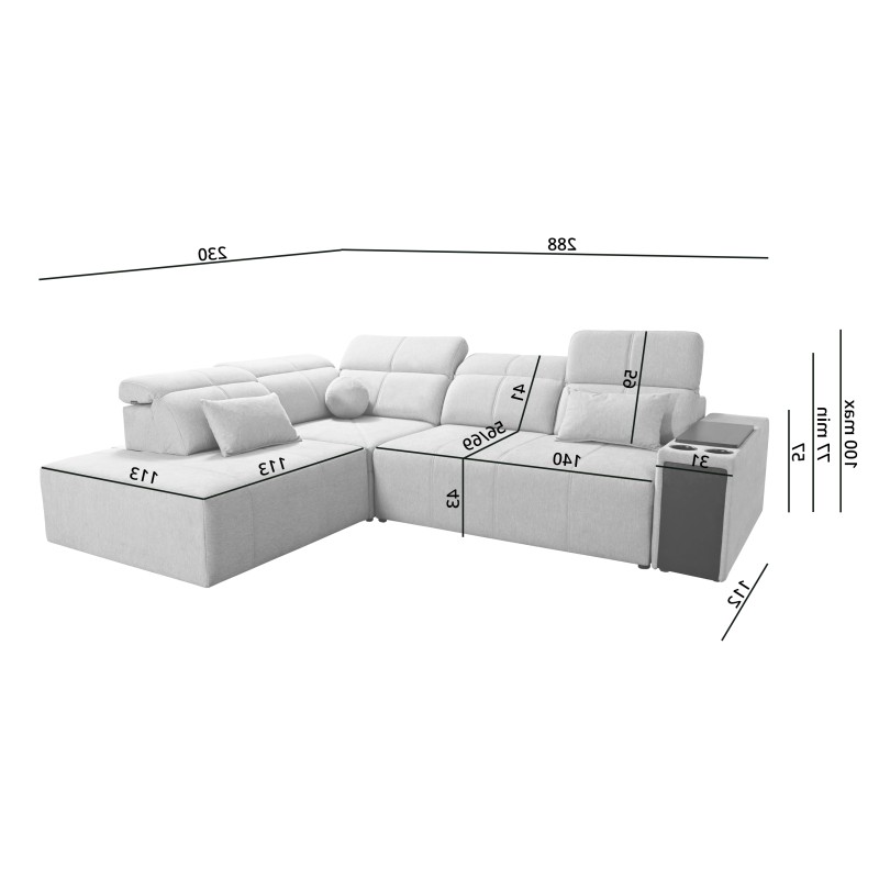Milano VII Corner Sofa with Sleeping Function | Elegant Furniture for Your Living Room Milano VII Corner Sofa with Sleeping Function | Elegant Furniture for Your Living Room
