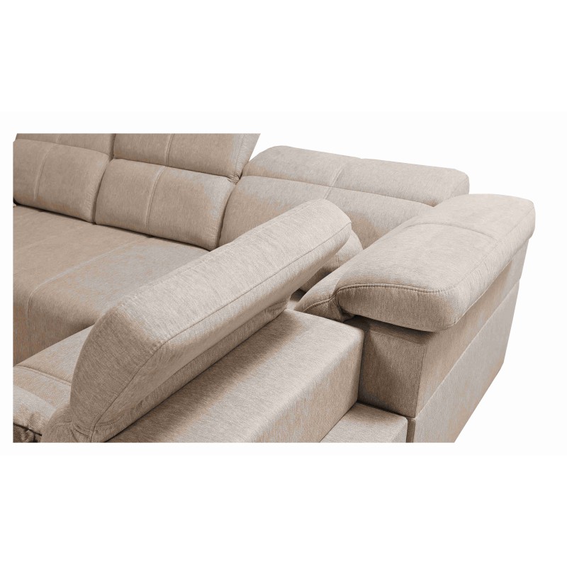 Milano III Mix Corner Sofa with Sleeping Function (Weave, Verita 54) | Your living room full of comfort Milano III Mix Corner Sofa with Sleeping Function (Weave, Verita 54) | Your living room full of comfort