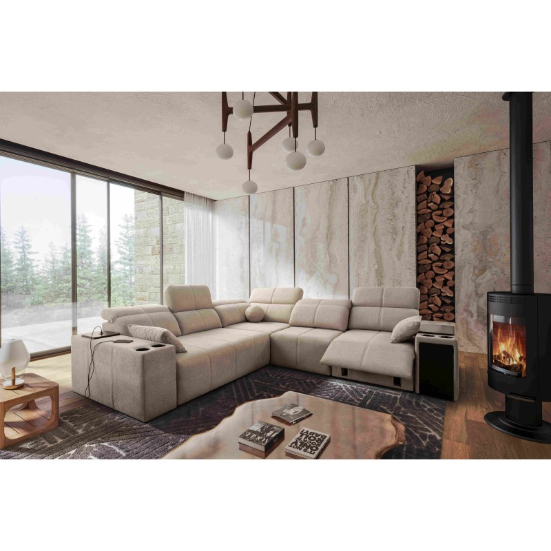 Narożnik milano III mix z funkcja spania oraz funkcja relax tkanina verita 09 Narożnik milano III mix z funkcja spania oraz funkcja relax tkanina verita 09