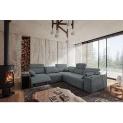 Milano III Mix corner sofa with sleeping function (Weave, Verita 88) | Your living room full of comfort