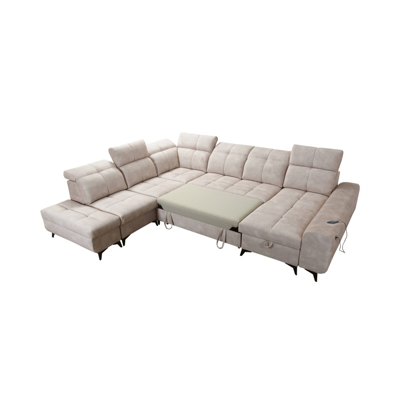 Functional U-shaped corner sofa Ascot X with Velvet fabric, Wave 1 | Furniture store Functional U-shaped corner sofa Ascot X with Velvet fabric, Wave 1 | Furniture store