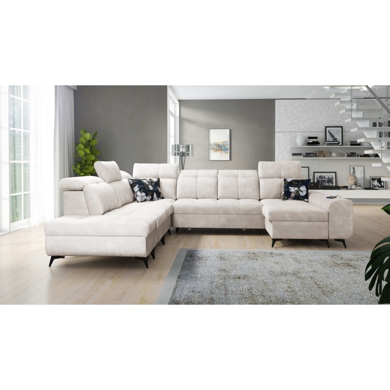 Functional U-shaped corner sofa Ascot X with Velvet fabric, Wave 1 | Furniture store Functional U-shaped corner sofa Ascot X with Velvet fabric, Wave 1 | Furniture store