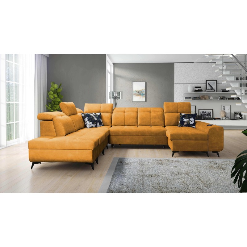 Functional U-shaped corner sofa Ascot X with Velour fabric, Wave 5 | Furniture Store Functional U-shaped corner sofa Ascot X with Velour fabric, Wave 5 | Furniture Store