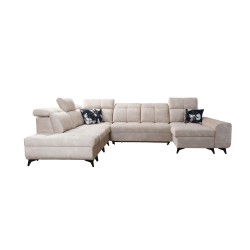 Functional U-shaped corner sofa Ascot X with Velour fabric, Wave 6 | Furniture store Functional U-shaped corner sofa Ascot X with Velour fabric, Wave 6 | Furniture store