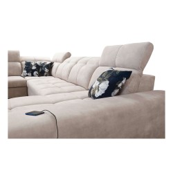 Functional U-shaped corner sofa Ascot X with Velvet fabric, Wave 11 | Furniture store Functional U-shaped corner sofa Ascot X with Velvet fabric, Wave 11 | Furniture store