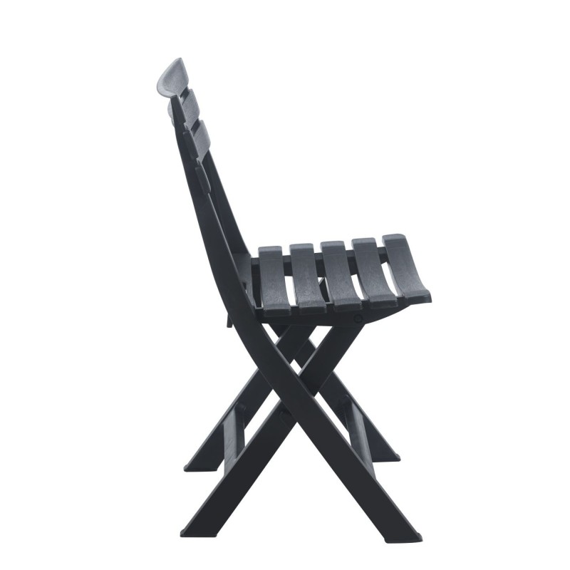 Set of folding table + 2 chairs (black) Set of folding table + 2 chairs (black)