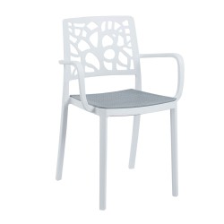 Chair (white with a gray seat)