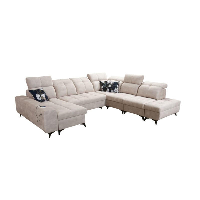 Functional U-shaped corner sofa Ascot X with Velvet fabric, Wave 1 | Furniture store Functional U-shaped corner sofa Ascot X with Velvet fabric, Wave 1 | Furniture store
