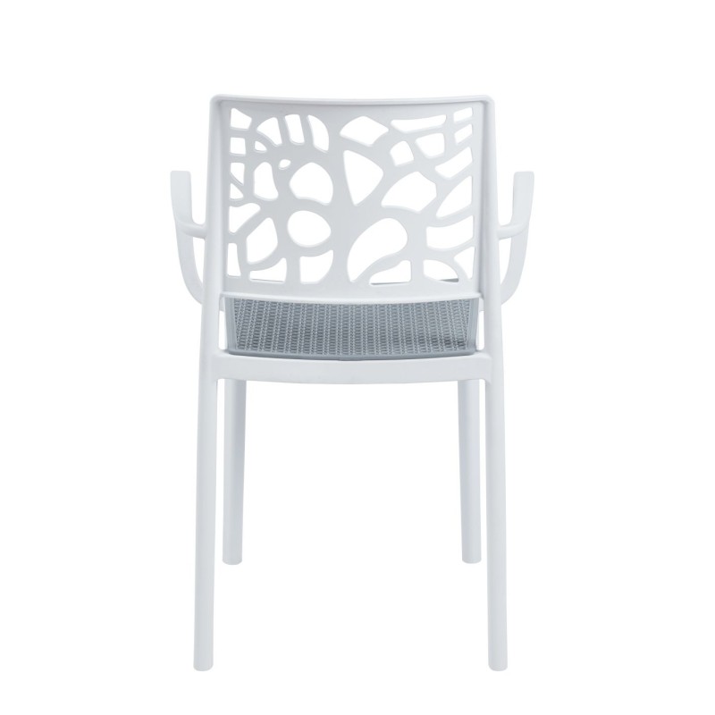 Chair (white with a gray seat) Chair (white with a gray seat)