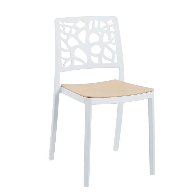 Chair (white with natural seat) Chair (white with natural seat)