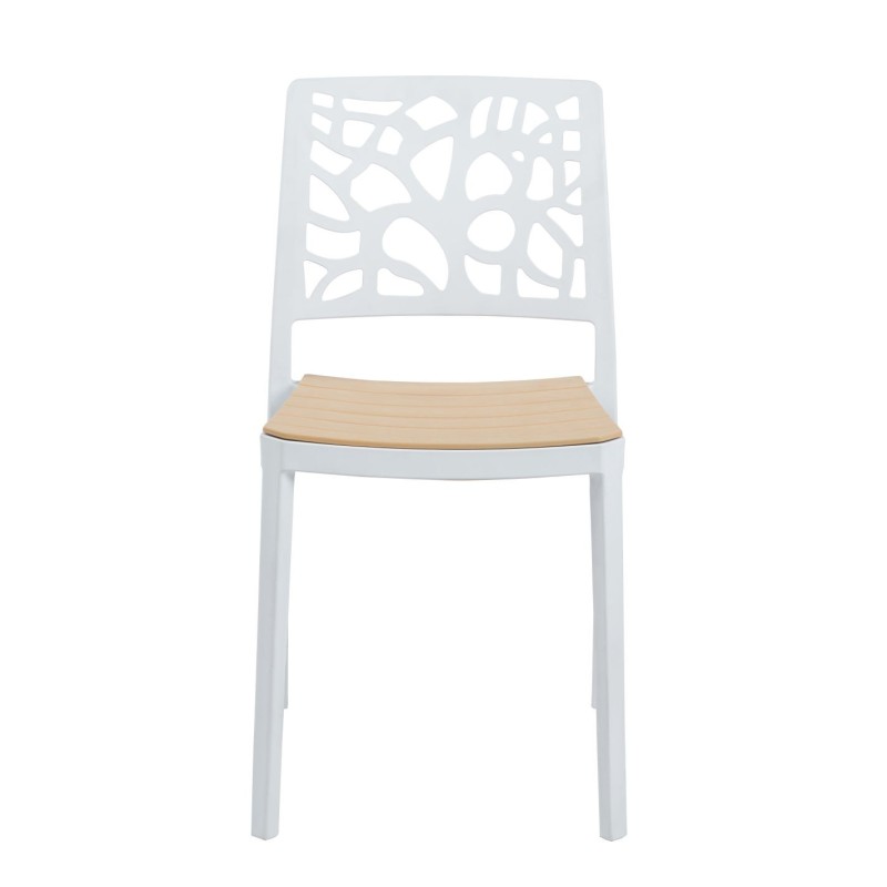 Chair (white with natural seat) Chair (white with natural seat)