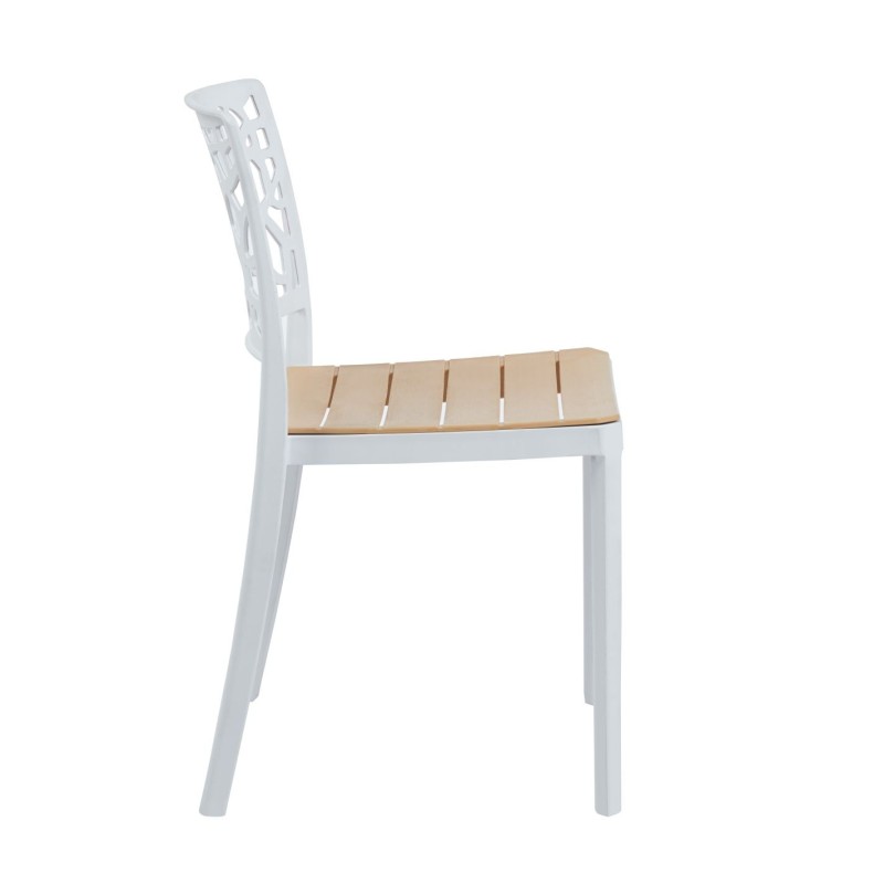 Chair (white with natural seat) Chair (white with natural seat)