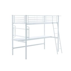 Hochbett mit Schreibtisch 90x200 (weiß) Hochbett mit Schreibtisch 90x200 (weiß)