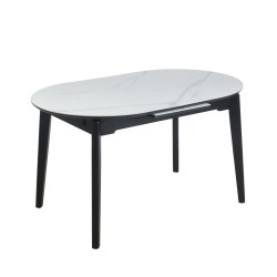 Extendable table (white marble) 140(180)x85