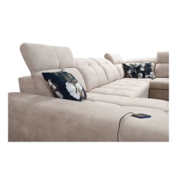 Functional U-shaped corner sofa Ascot X with Velvet fabric, Wave 4 | Furniture store Functional U-shaped corner sofa Ascot X with Velvet fabric, Wave 4 | Furniture store