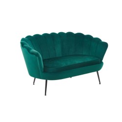 Sofa velvet (zielona) /nogi czarne/
