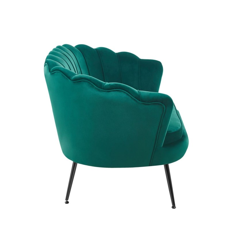 Sofa velvet (zielona) /nogi czarne/ Sofa velvet (zielona) /nogi czarne/