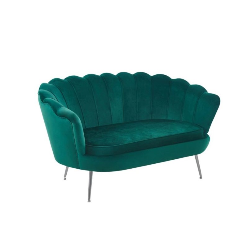Sofa velvet (zielona) /nogi srebrne/ Sofa velvet (zielona) /nogi srebrne/