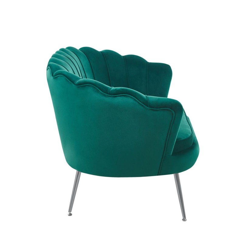 Sofa velvet (zielona) /nogi srebrne/ Sofa velvet (zielona) /nogi srebrne/
