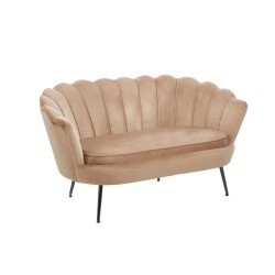 Sofa velvet (cappuccino) /nogi czarne/