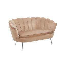 Sofa velvet (cappuccino) /nogi srebrne/