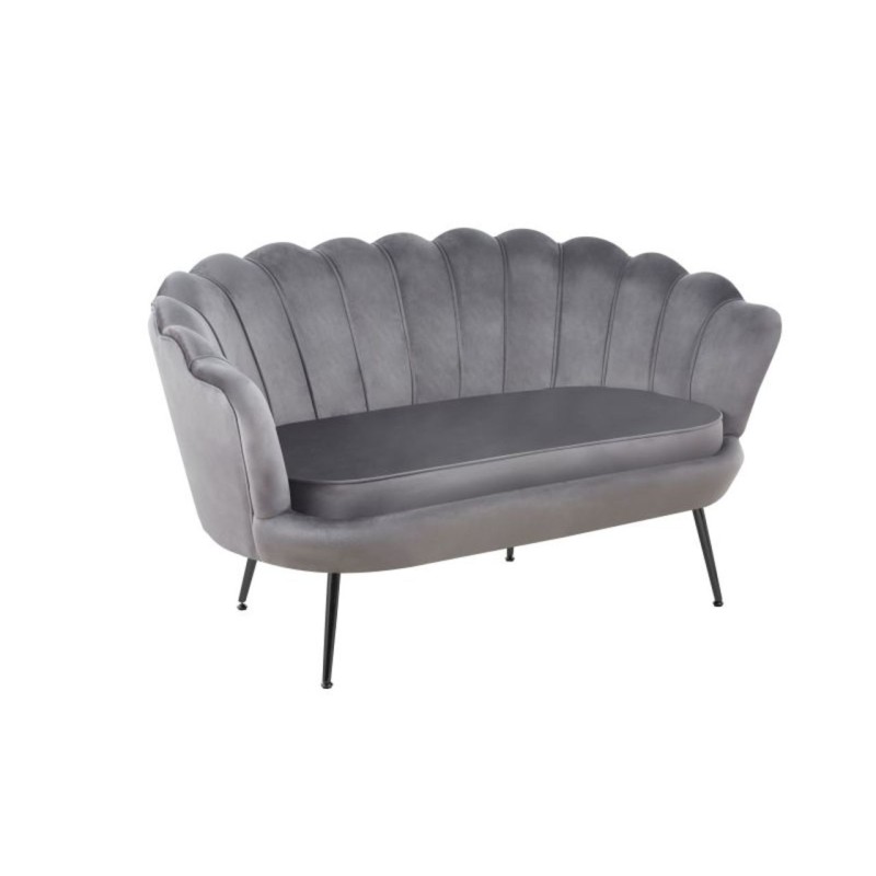 Sofa velvet (szara) /nogi czarne/ Sofa velvet (szara) /nogi czarne/