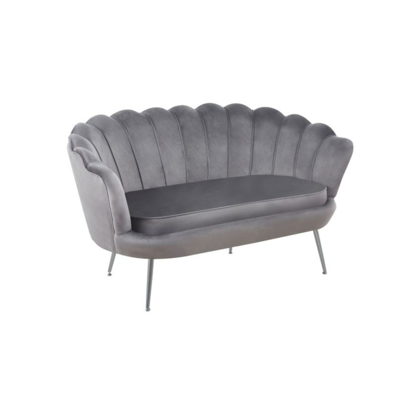 Sofa velvet (szara) /nogi srebrne/ Sofa velvet (szara) /nogi srebrne/