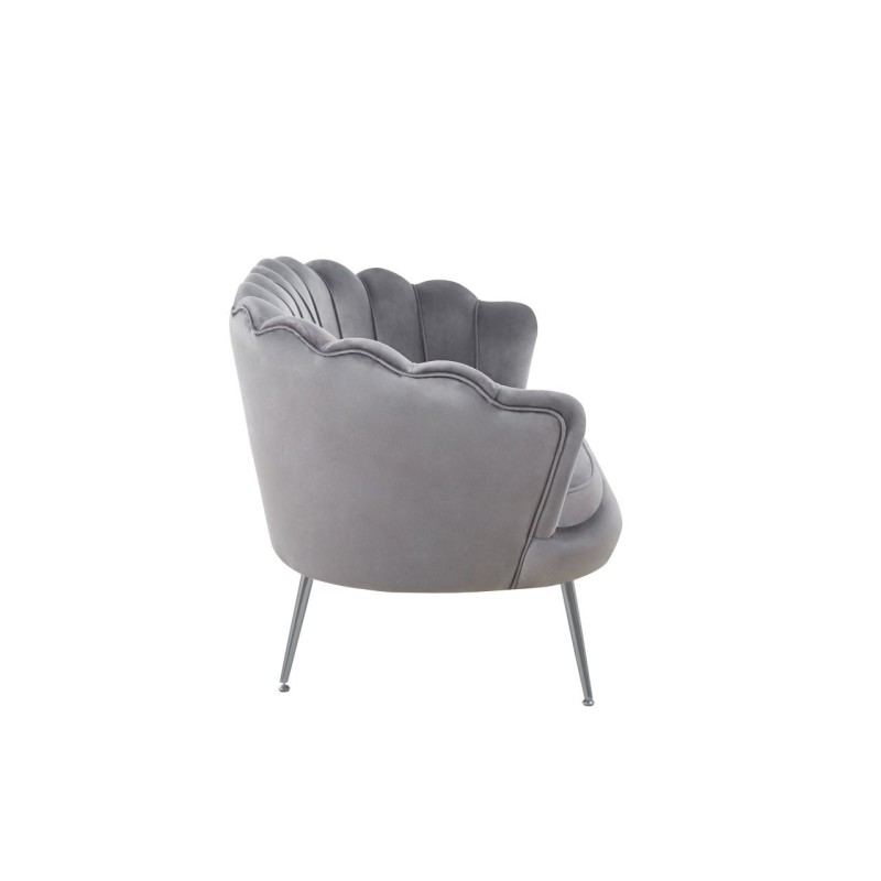 Sofa velvet (szara) /nogi srebrne/ Sofa velvet (szara) /nogi srebrne/