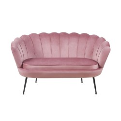 Sofa velvet (różowa) /nogi czarne/ Sofa velvet (różowa) /nogi czarne/