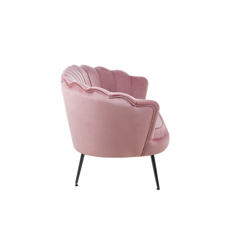 Sofa velvet (różowa) /nogi czarne/ Sofa velvet (różowa) /nogi czarne/