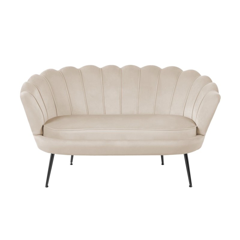 Sofa velvet (beżowa) /nogi czarne/ Sofa velvet (beżowa) /nogi czarne/