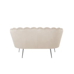 Sofa velvet (beżowa) /nogi srebrne/ Sofa velvet (beżowa) /nogi srebrne/