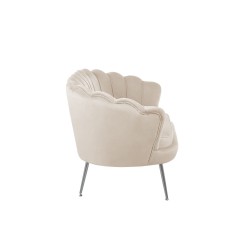 Sofa Samt (beige) /silberne Beine/ Sofa Samt (beige) /silberne Beine/