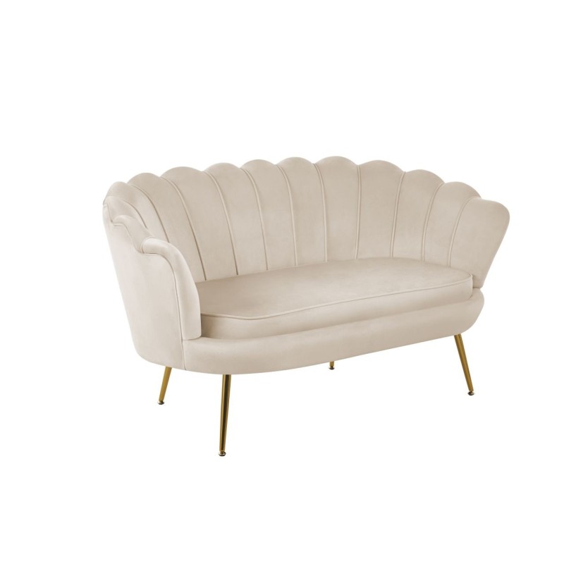 Sofa velvet (beżowa) /nogi złote/ Sofa velvet (beżowa) /nogi złote/