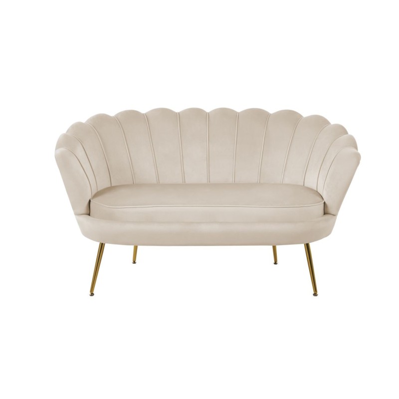 Sofa velvet (beżowa) /nogi złote/ Sofa velvet (beżowa) /nogi złote/