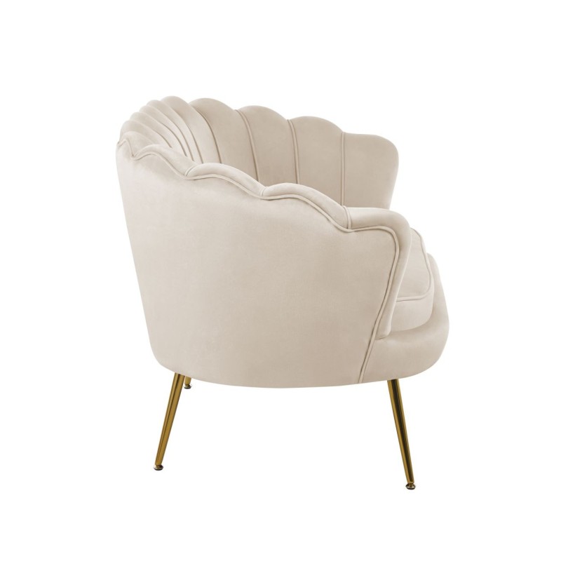 Sofa velvet (beżowa) /nogi złote/ Sofa velvet (beżowa) /nogi złote/